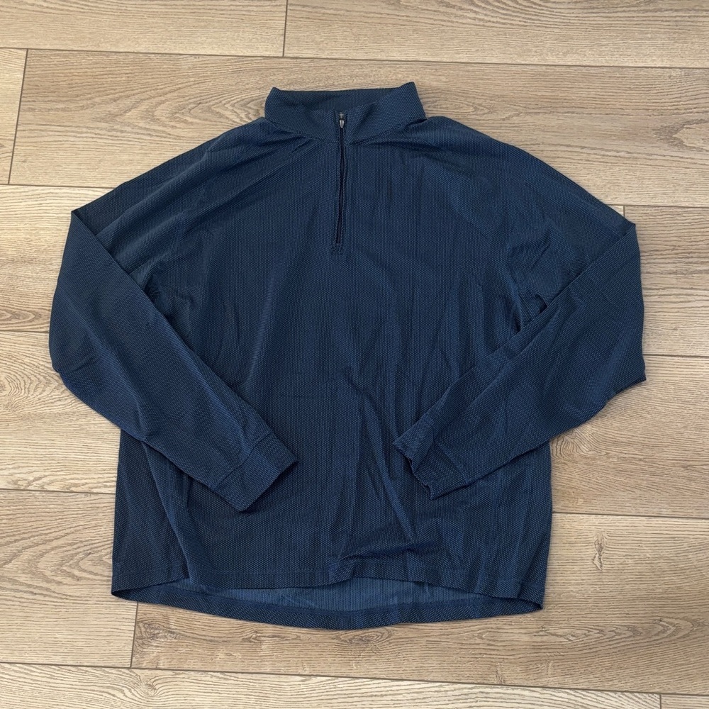 Greg Norman Collection Men's Dark Blue Zip-Up Sweater